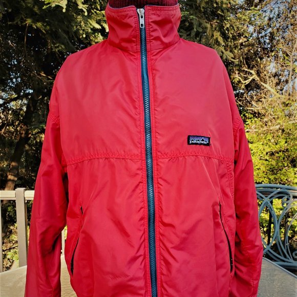 Patagonia Jackets \u0026 Coats | Patagonia Vintage Bomber Jacket | Color: Pink/Red | Size: S | Fletcheralma's Closet